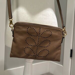 Orla Kiely leather crossbody purse EUC